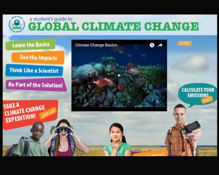 The EPA removed a kid-friendly web page on climate change.